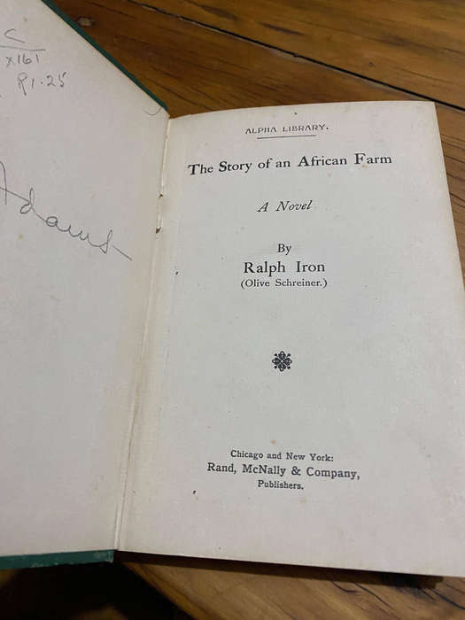 Story of an African Farm Iron, Ralph (Olive Schreiner) Rand, McNally & Company, Second edition