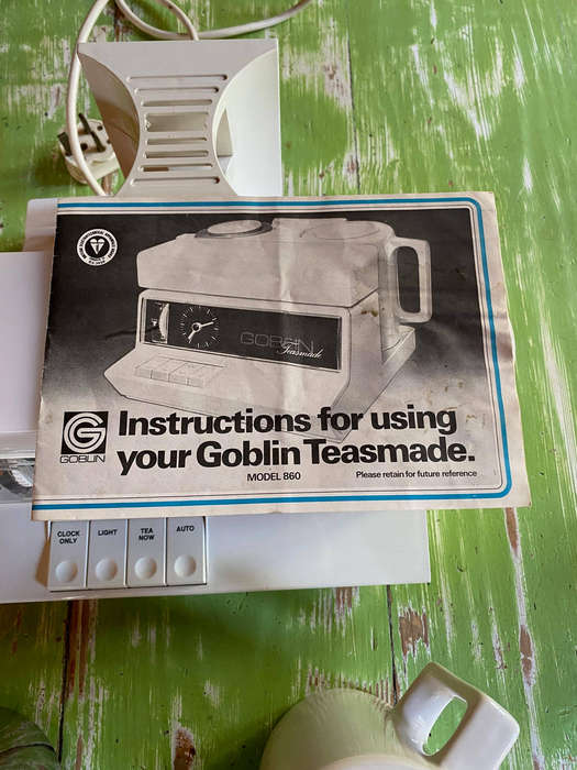 Goblin Teasmade 860 Vintage 1970s Tea Maker with Light Clock -  Working