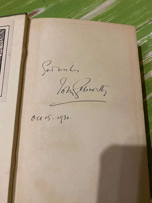 The Plays of John Galsworthy 1929 by Galsworthy, John. Second edition. Signed by Author