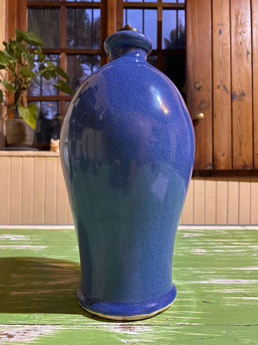 Blue Crackle Glaze Lamp Base