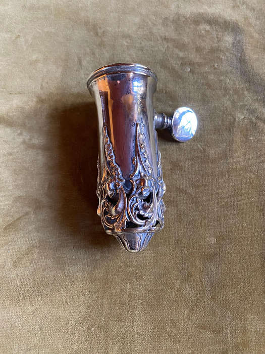 Rare Antique ornate ham bone clamp, Lamb shank holder