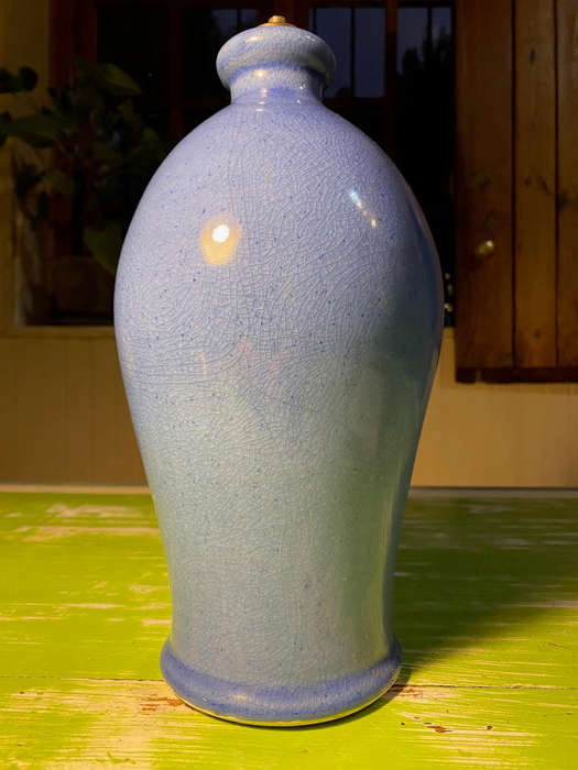 Blue Crackle Glaze Lamp Base