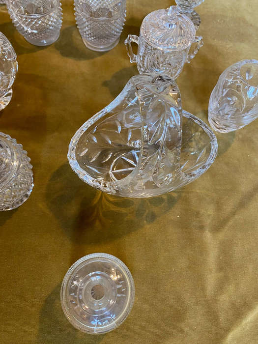 Vintage and Antique Cut Glass Lot