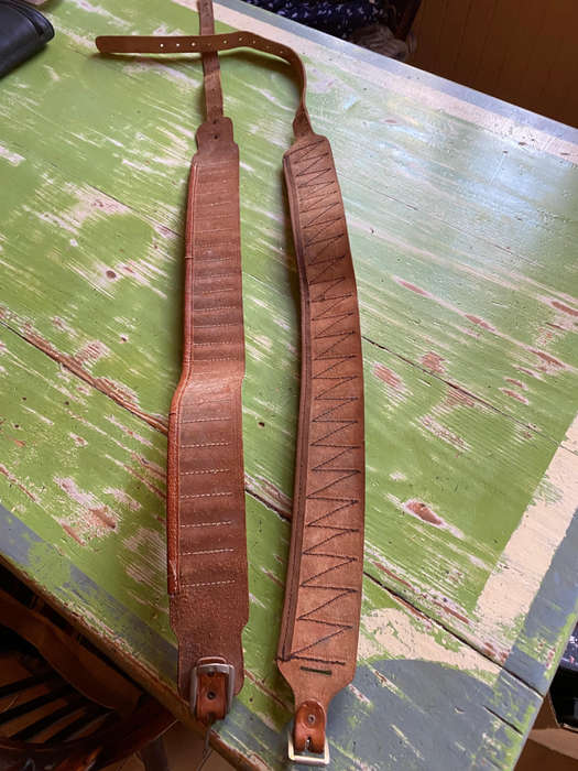 Vintage Leather bandolier/ammunition belt x2