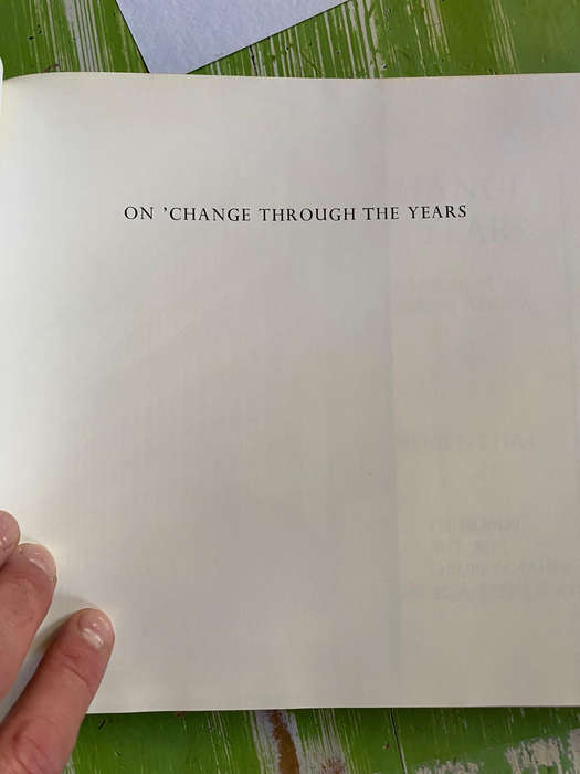On `Change through the years by Eric Rosenthal