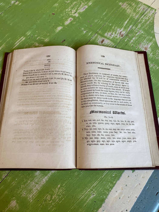 An Improved System of Mnemonics by Thomas Coglan First Edition 1813