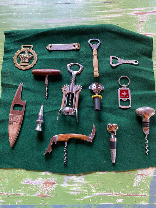 Assorted Cork Screws, Bottle Openers & Stoppers
