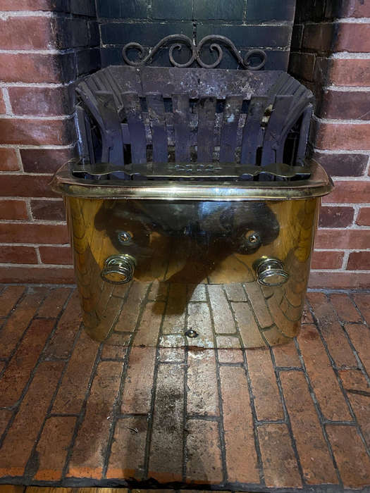 SUPERB VICTORIAN BRASS FIRE TRIVET