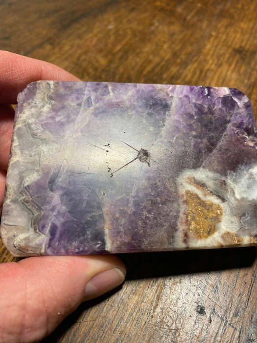 Natural Chevron Amethyst Octagon Cut Gemstone
