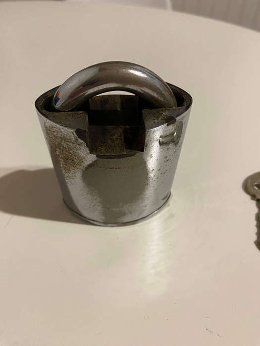 Vintage Padlock Miracle Lock Corp Ingersoll Impregnable Lock w/ Key Rare
