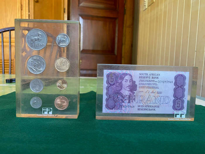 South African Coins and R5 note set