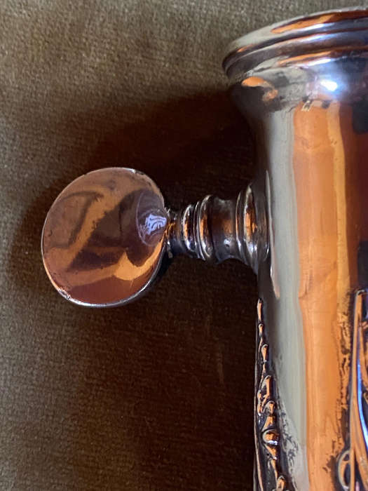 Rare Antique ornate ham bone clamp, Lamb shank holder