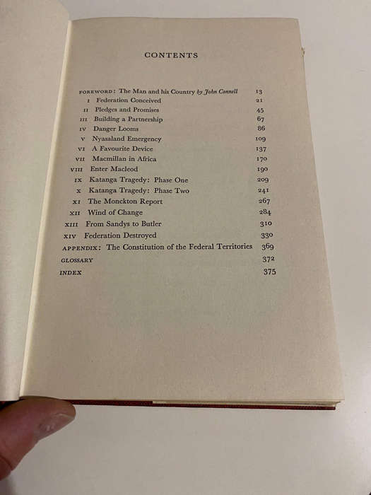 Welensky's 4000 Days. The Life and Death of the Federation of Rhodesia and Nyasaland.