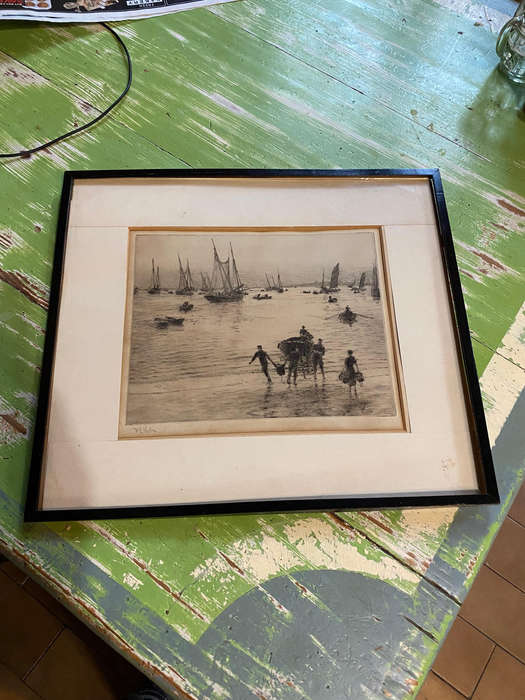 William Lionel Wyllie Original Signed Etching