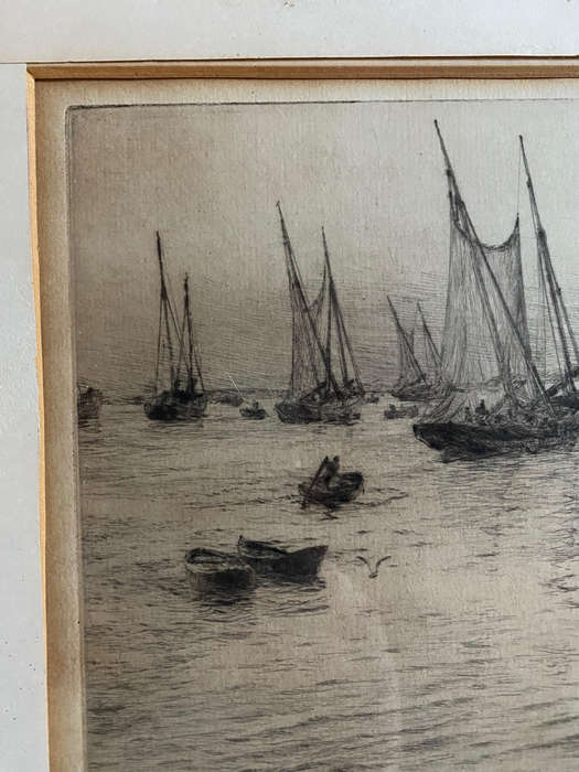William Lionel Wyllie Original Signed Etching
