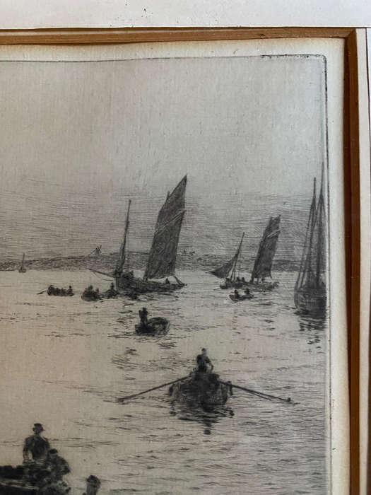 William Lionel Wyllie Original Signed Etching