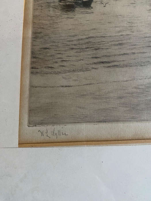 William Lionel Wyllie Original Signed Etching