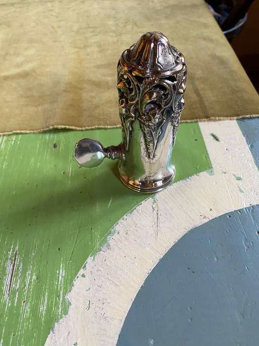 Rare Antique ornate ham bone clamp, Lamb shank holder