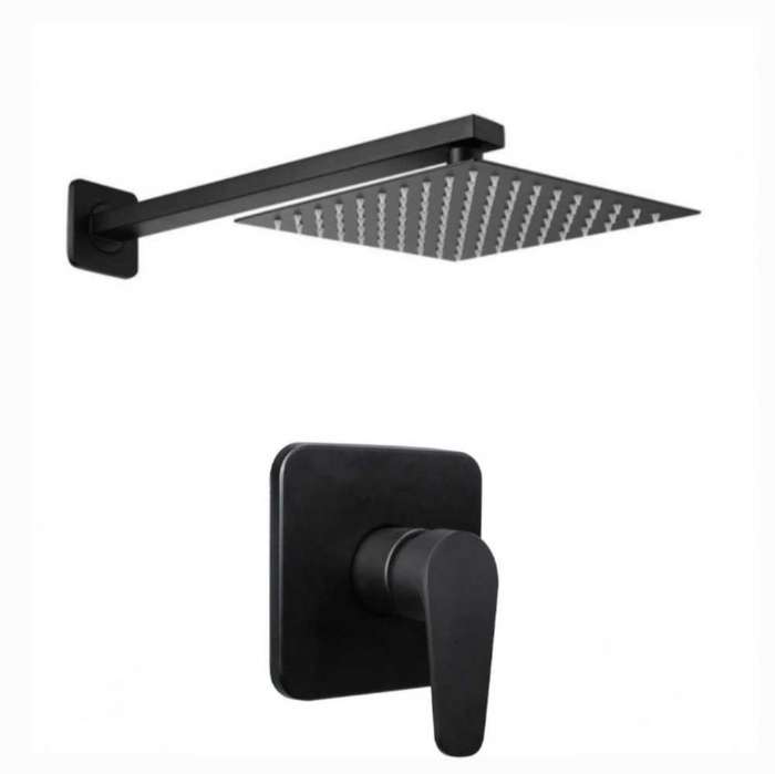 SHOWERHEAD 6INCH WITH RECTANGULAR ARM AND 3WAY MIXER SET
