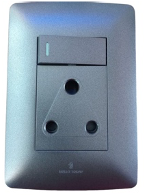 GOODACE / SINGLE WALL SOCKET BLACK (2X4)