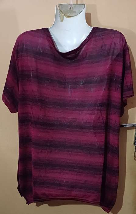 Ladies - Thin Multicolored Top - Make - Dannier - Size - L