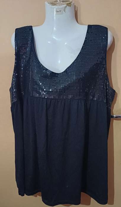 Ladies - Black Top - Make - Image Plus - Size - XXXL