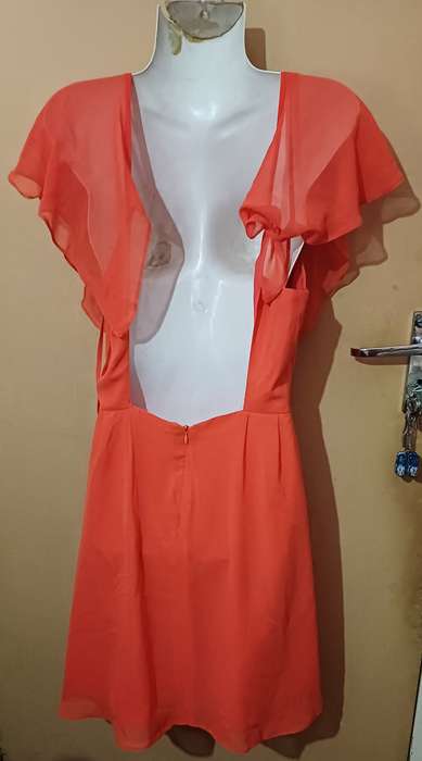 Ladies - Orange Dress - Make - SR Style Republic - Size - 32