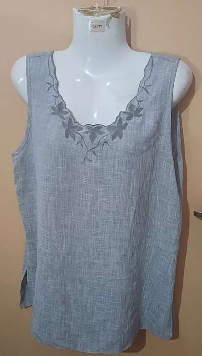 Ladies - 2 Pce Grey Outfit - Make - Carpella - Size - 36