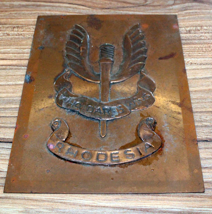 Rhodesian SAS plaque