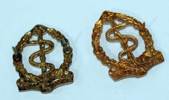 Pair of SA Medical Corps collars
