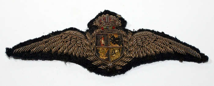 WW2 Bullion Wire SAAF pilot wings