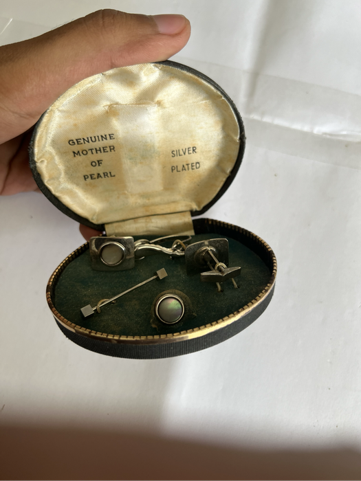 Vintage silver plated cufflink set