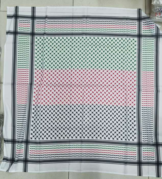 Palestinian square cotton scarf 130 cm x 130 cm Colour Palestine scarf