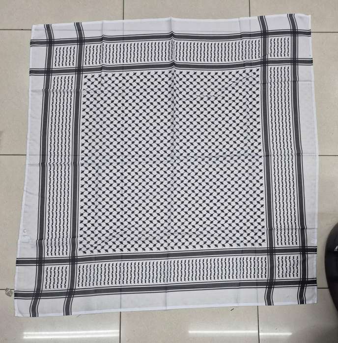 Palestinian cotton kefiya scarf 130 cm x 130 cm square