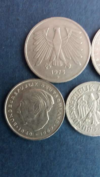 Lot of Deutsche Mark - 5 coins * 14 Deutsche Mark  R138,18*