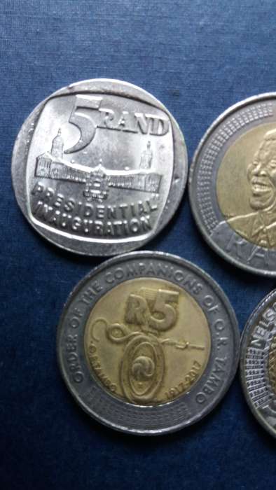 South Africa Set of Commemorative R5 from 1994 to 2021 * 9 x coins*