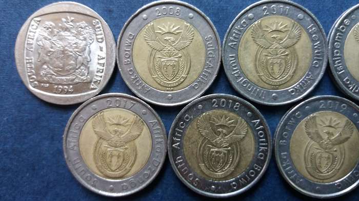 South Africa Set of Commemorative R5 from 1994 to 2021 * 9 x coins*