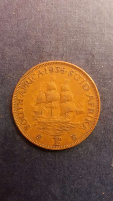 South Africa 1935 1 Penny * King George V - Mintage 2 295 191*