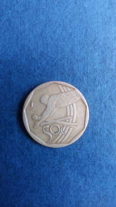 South Africa 2003 50 cents - ICC Cricket World Cup* Mintage 11 749*
