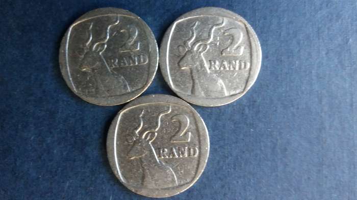 South Africa 1989 , 1990 & 1991 R2 * 3 X Coins*