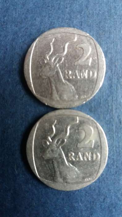 South Africa 2000 R2 - Old Coat of Arms & New Coat of Arms *2 x coins*