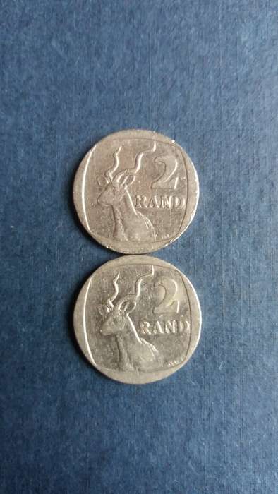 South Africa 2000 R2 - Old Coat of Arms & New Coat of Arms *2 x coins*