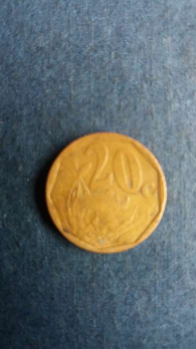 South Africa 2000 20 cent * New Coat of Arms*
