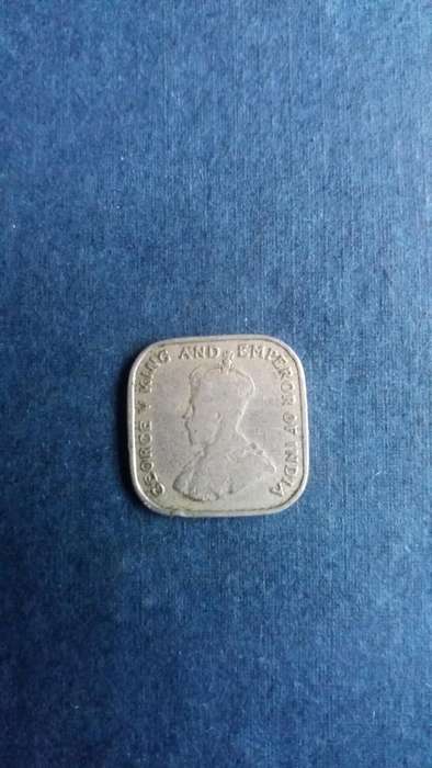 Ceylon 1920 5 cents * King George V* - Mintage 6 000 000