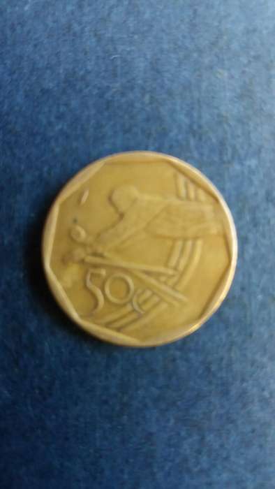 South Africa 2003 50 cents - ICC Cricket World Cup* Mintage 11 749*