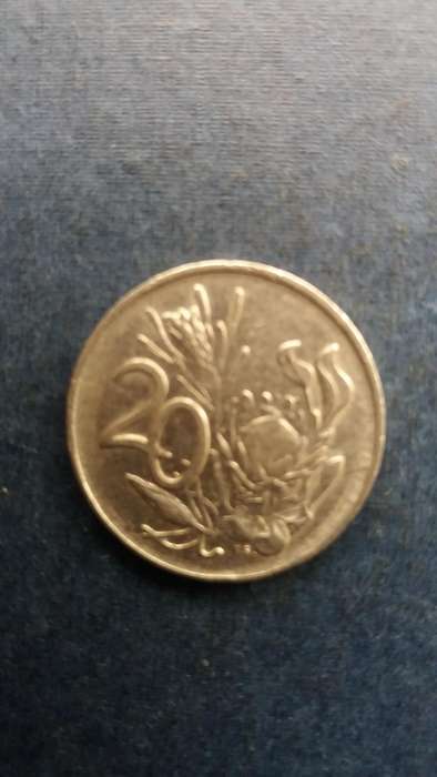 South Africa 1982 20 cent * BJ Vorster*