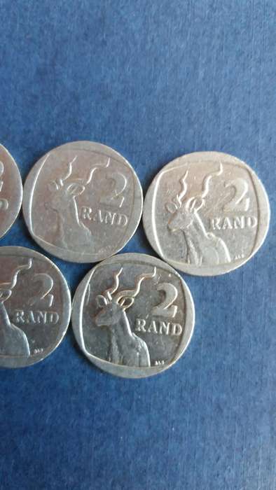 South Africa 1998, 1999, 2000, 2002, 2003, 2004, 2005, 2007 & 2008 R2 * 9 x coins*
