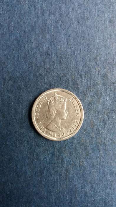 Mauritius 1975 1/4 rupee Queen Elizabeth 2nd