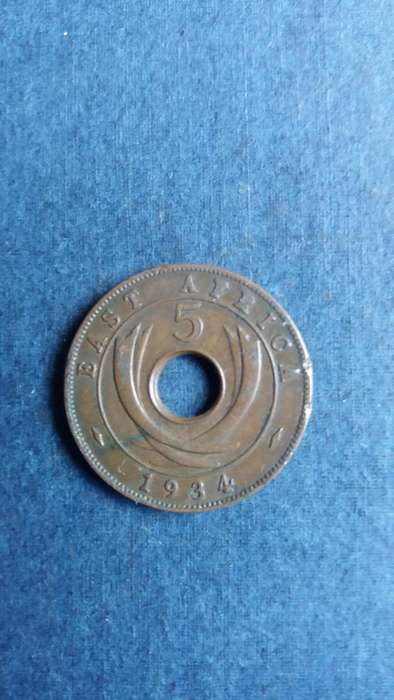 East Africa 1934 5 cent *George V - Mintage 3910000*
