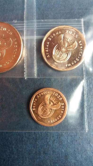 South Africa 2025 50 cent ,20 cent & 10 cent- 4th Decimal Series